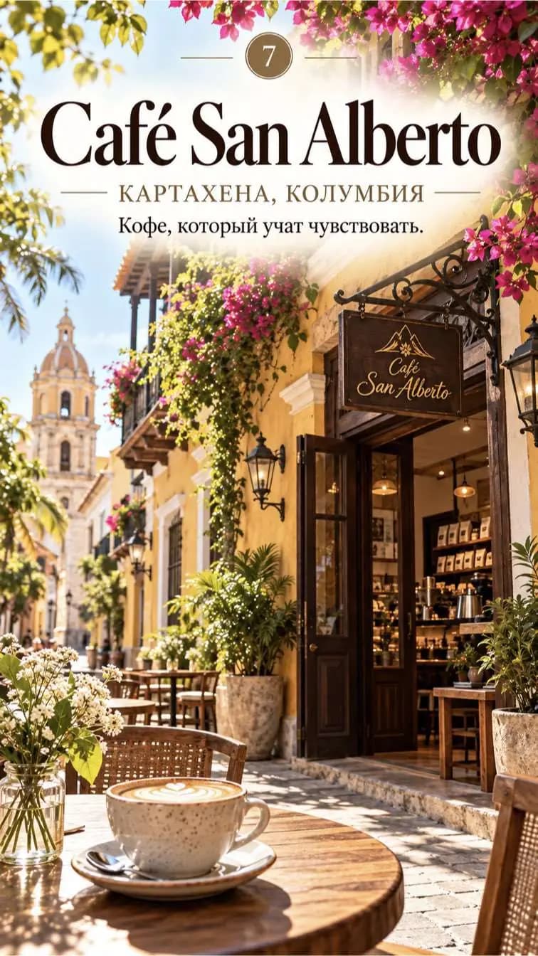Слайд атласа: Café San Alberto, Картахена, Колумбия.