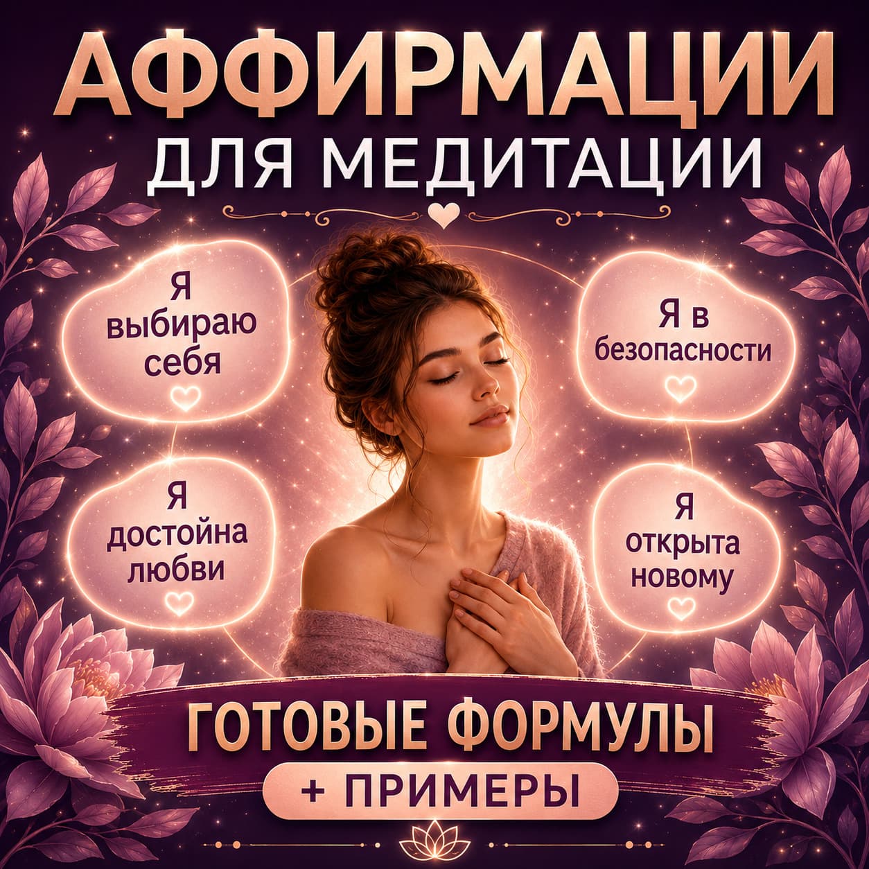 Аффирмации для медитации: готовые формулы и примеры