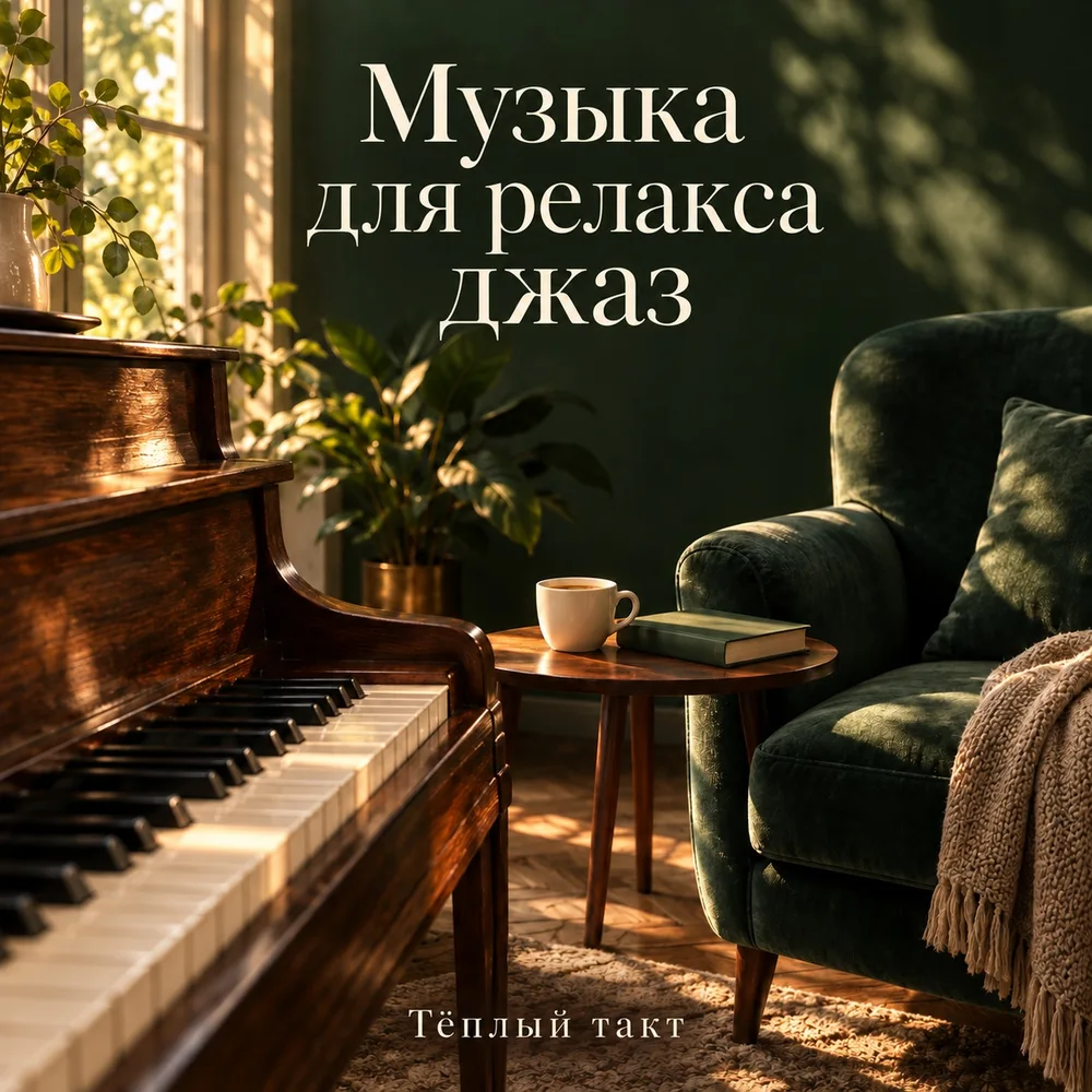Обложка: музыкальный альбом «Музыка для релакса джаз» – Тёплый такт