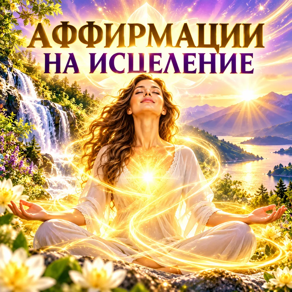 Обложка аудиопрактики «Аффирмации исцеления» – Шабарова Ольга