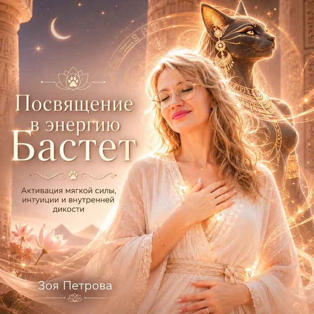 Обложка аудиопрактики «Посвящение в энергию Бастет» – Зоя Петрова