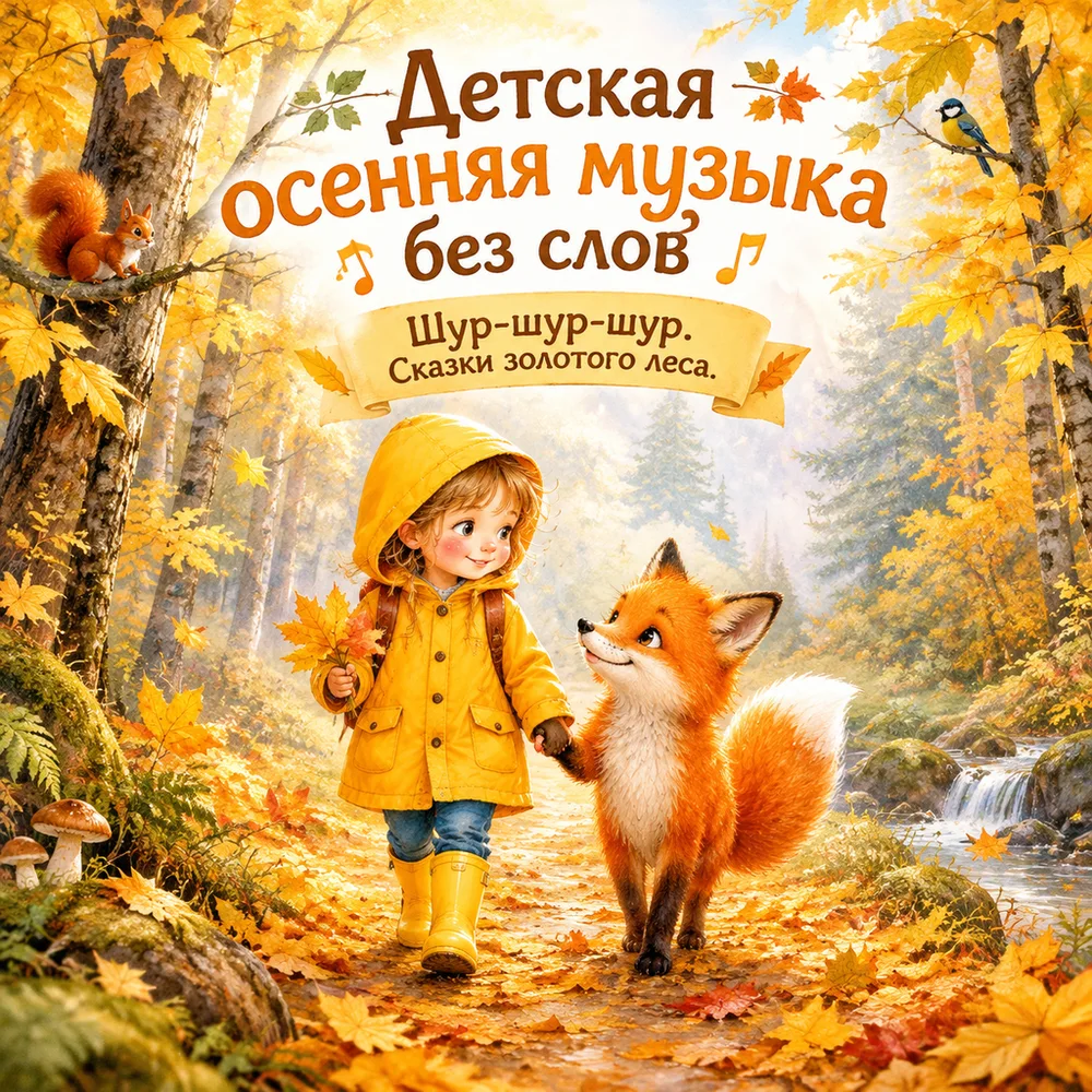 Обложка: музыкальный альбом «Детская осенняя музыка без слов» – Наталья Кощеева
