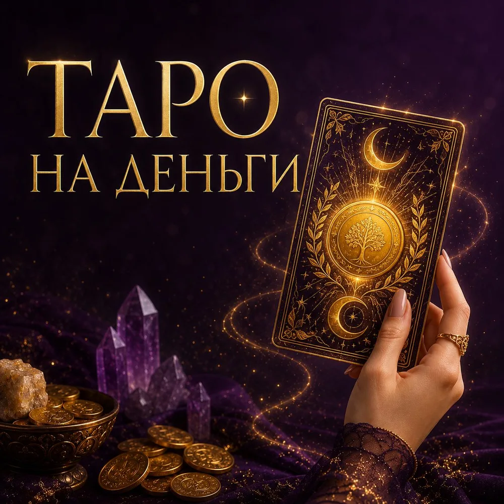 Обложка аудиопрактики «Таро на деньги» – Сергей Петров