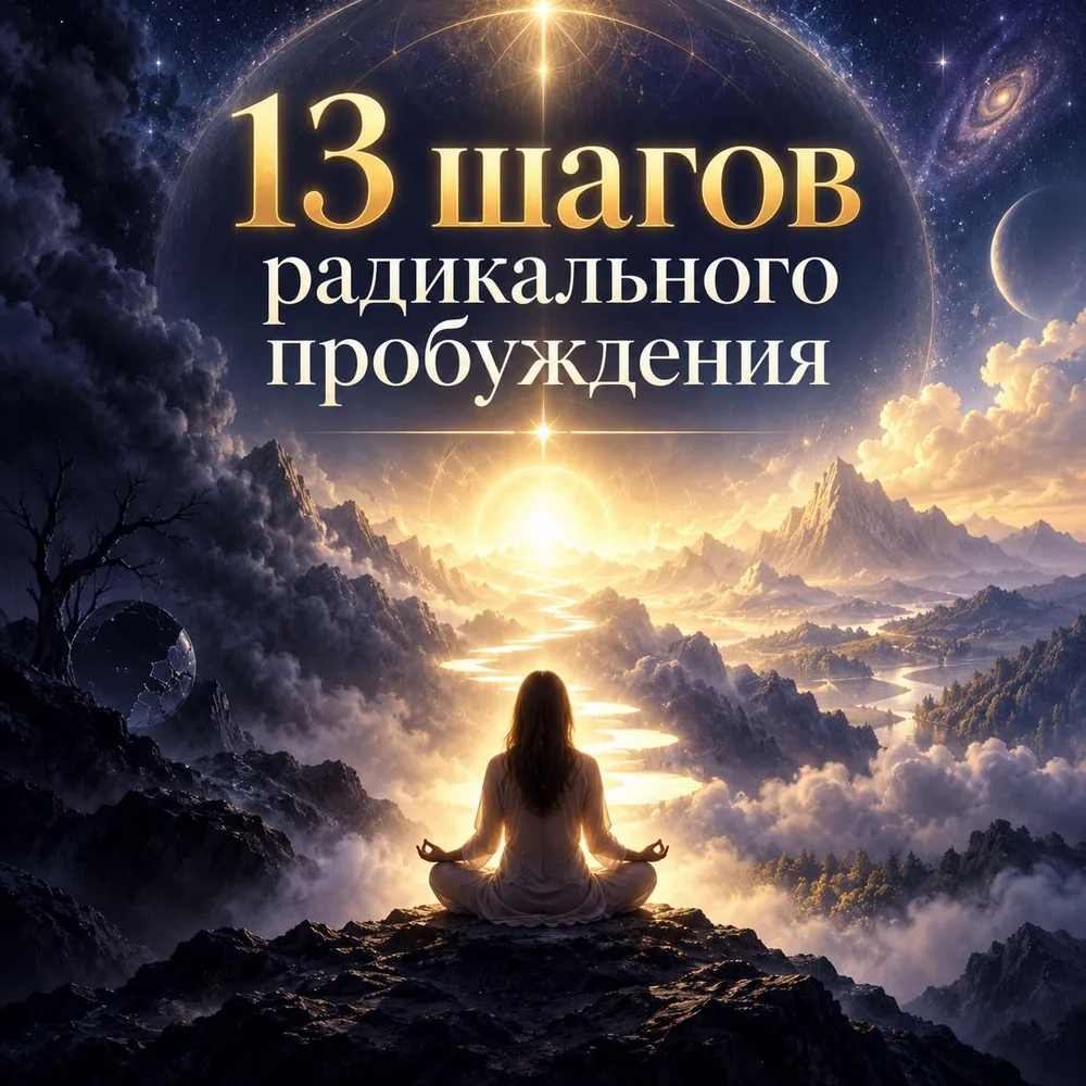 Обложка аудиопрактики «13 шагов Радикального Пробуждения» – Герман Семенюк