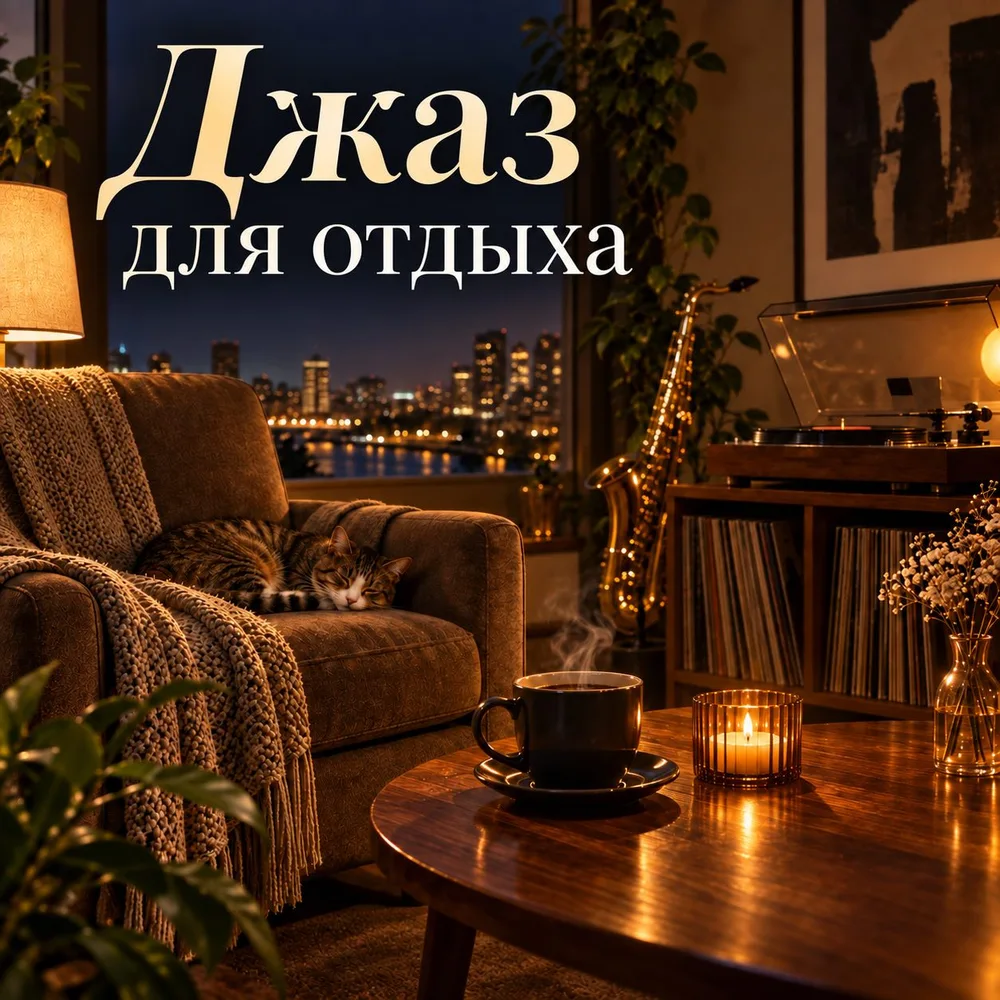 Обложка: музыкальный альбом «Джаз для отдыха» – Джаз Релакс