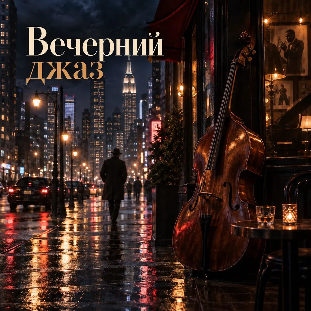 Обложка: музыкальный альбом «Вечерний джаз» – Джаз Релакс