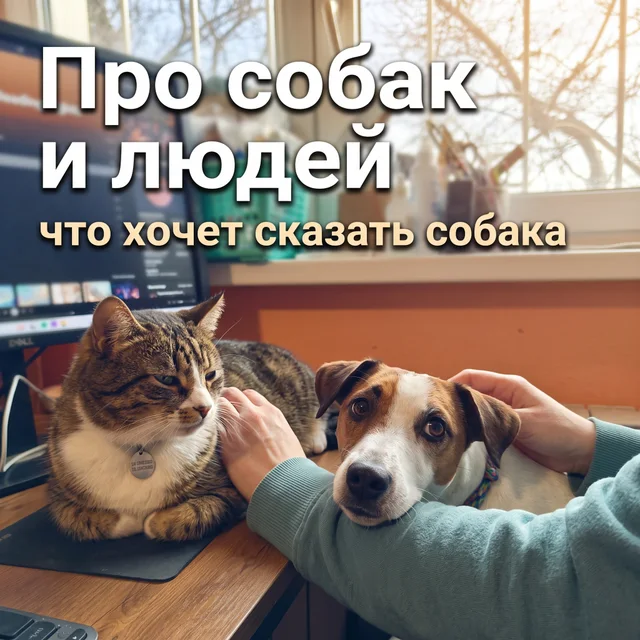 Обложка аудиопрактики «Про собак и людей – что хочет сказать собака» – Ольга Невская