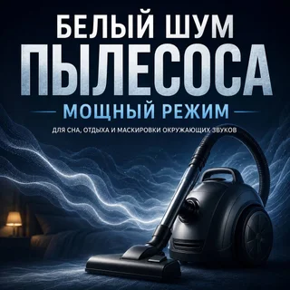 Обложка аудиопрактики «Белый шум пылесоса – мощный режим» – Орий