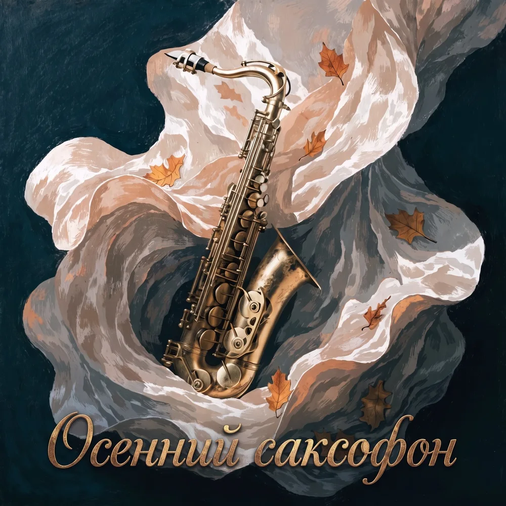 Обложка: музыкальный альбом «Осенний саксофон» – Людмила