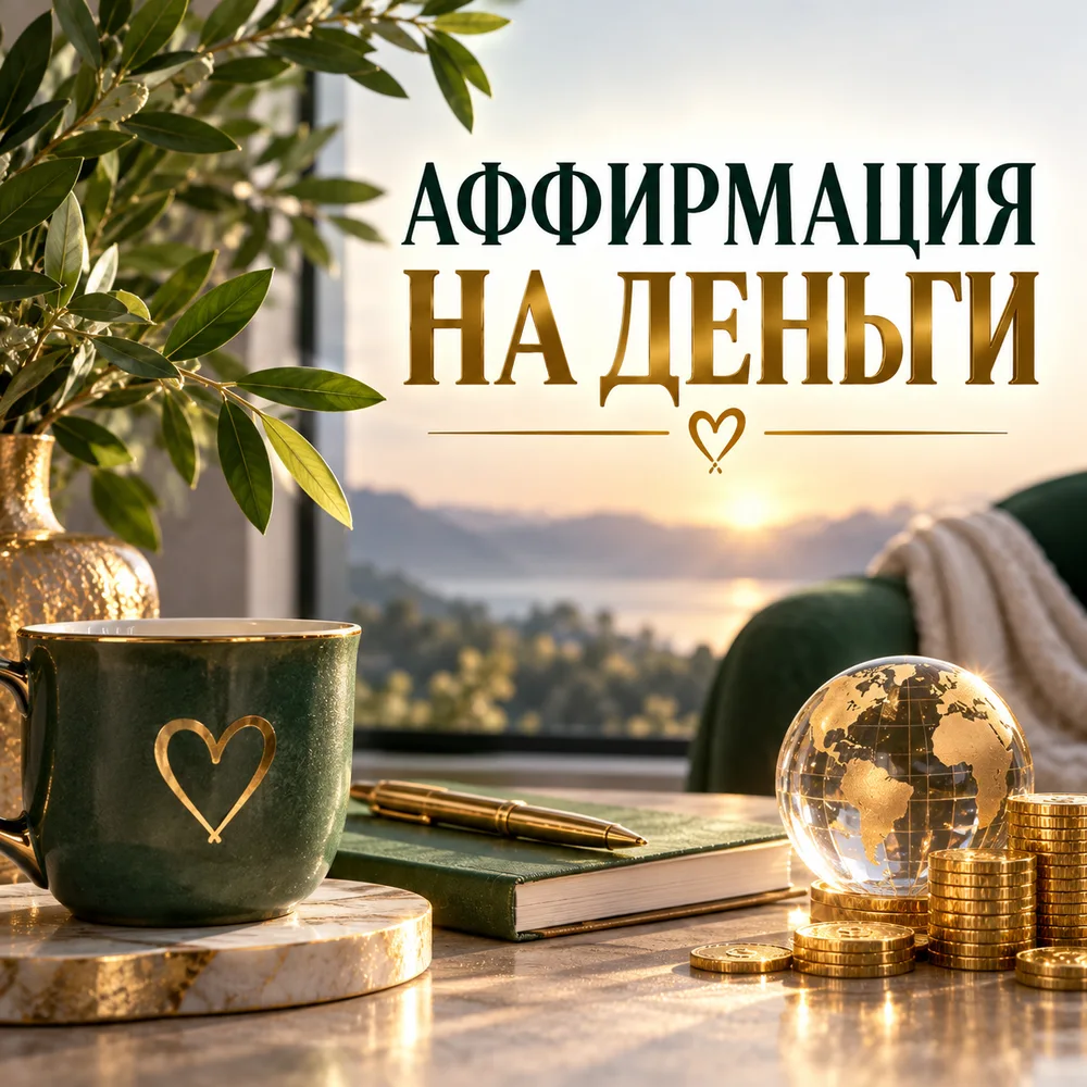 Обложка аудиопрактики «Аффирмация на деньги» – Шабарова Ольга