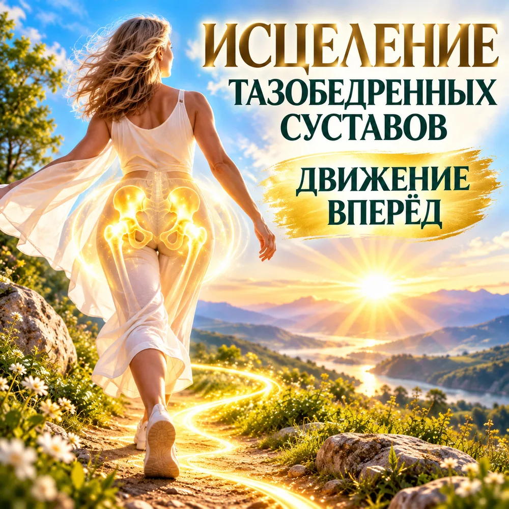 Обложка аудиопрактики «Исцеление тазобедренных суставов» – Шабарова Ольга