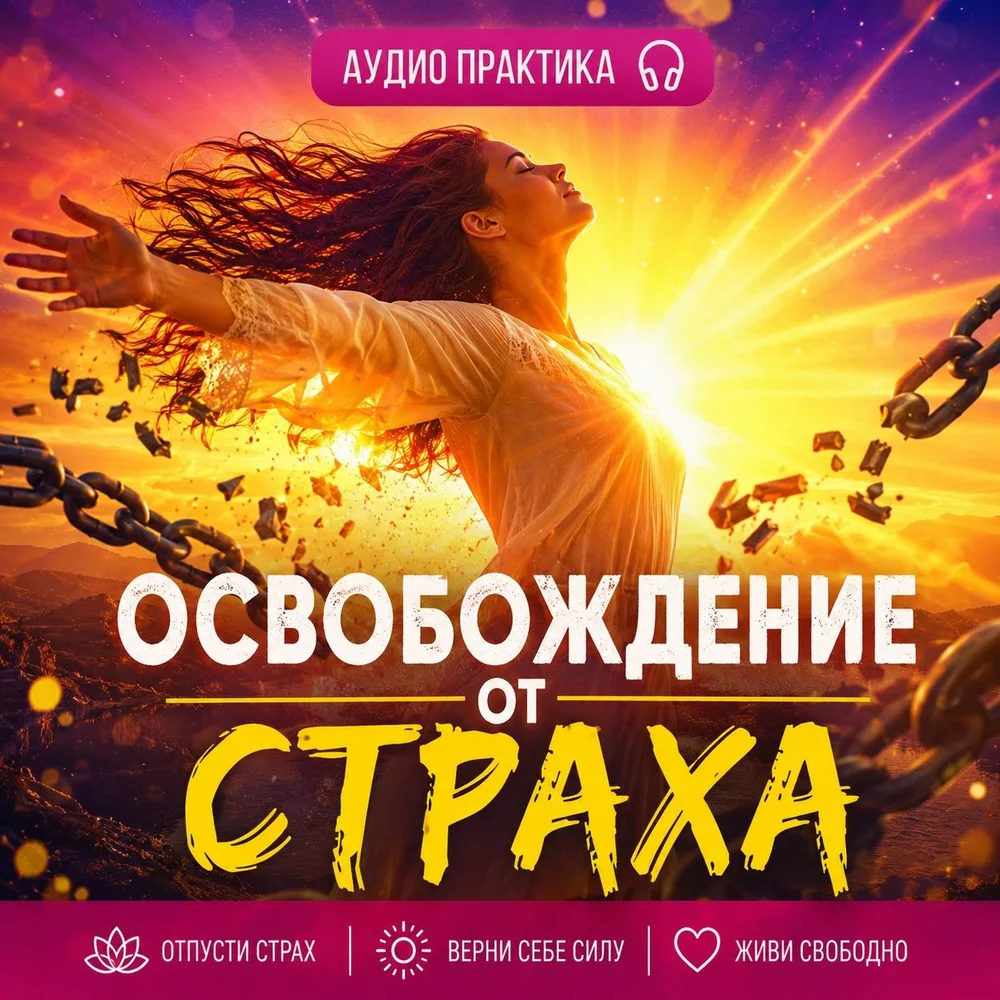 Обложка аудиопрактики «Освобождение от страха» – Шабарова Ольга