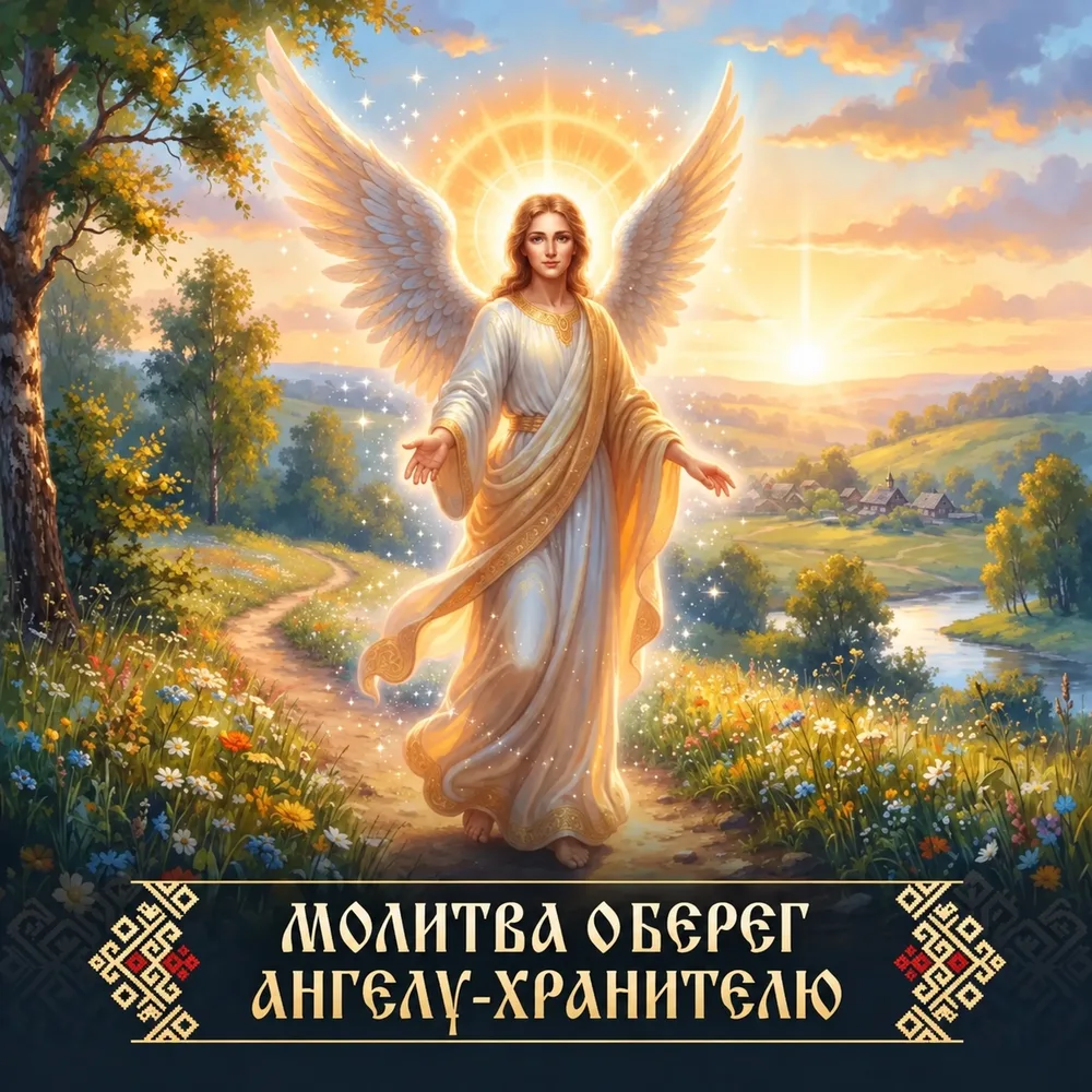 Обложка аудиопрактики «Молитва оберег Ангелу Хранителю» – Наталья Волобуева