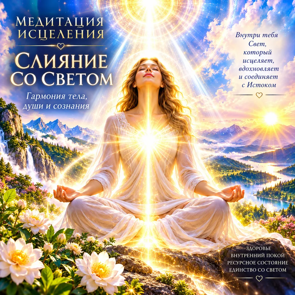 Обложка аудиопрактики «Мощное исцеление.Трансформация тела ,души и сознания» – Шабарова Ольга