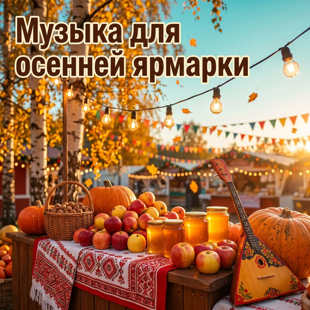 Обложка: музыкальный альбом «Музыка для осенней ярмарки» – Настольная лампа