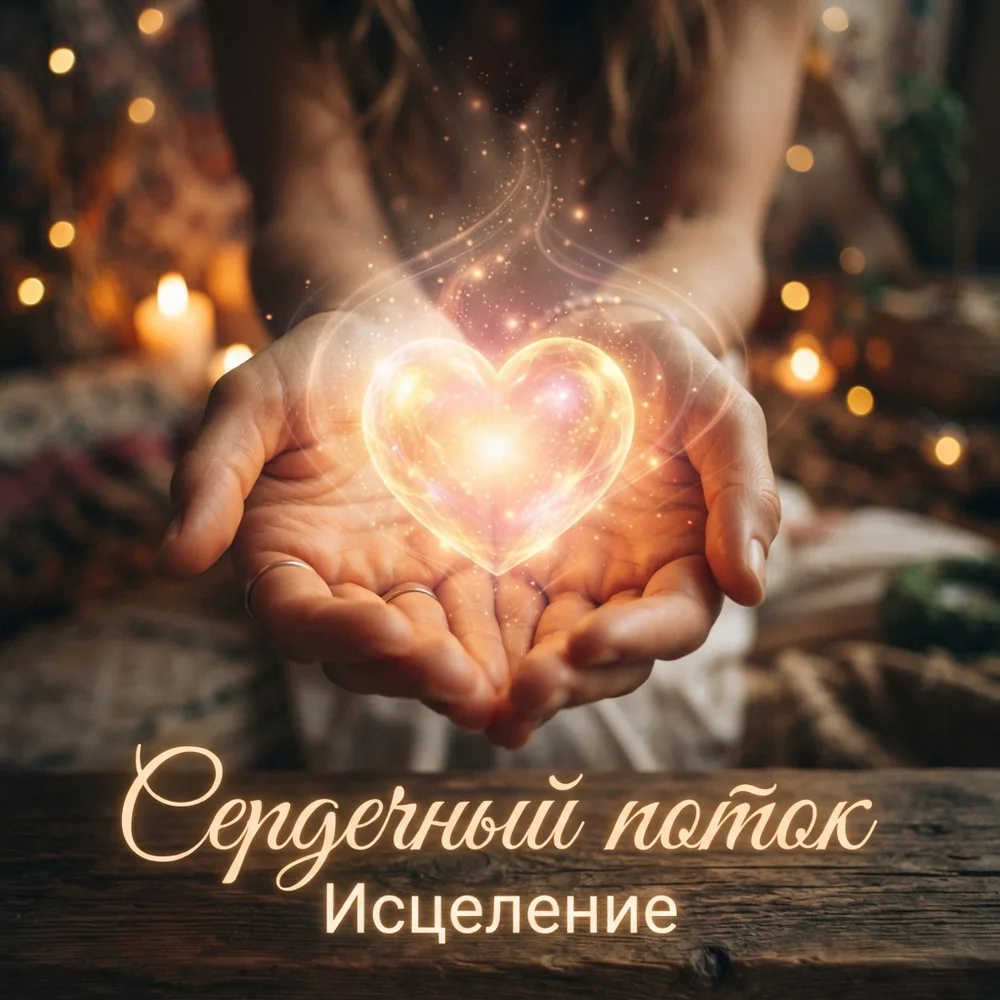 Обложка аудиопрактики «Сердечный поток» – Наталья Волобуева