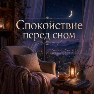 Обложка аудиопрактики «Спокойствие перед сном» – Аурафон