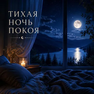 Обложка аудиопрактики «Тихая ночь покоя» – Аурафон