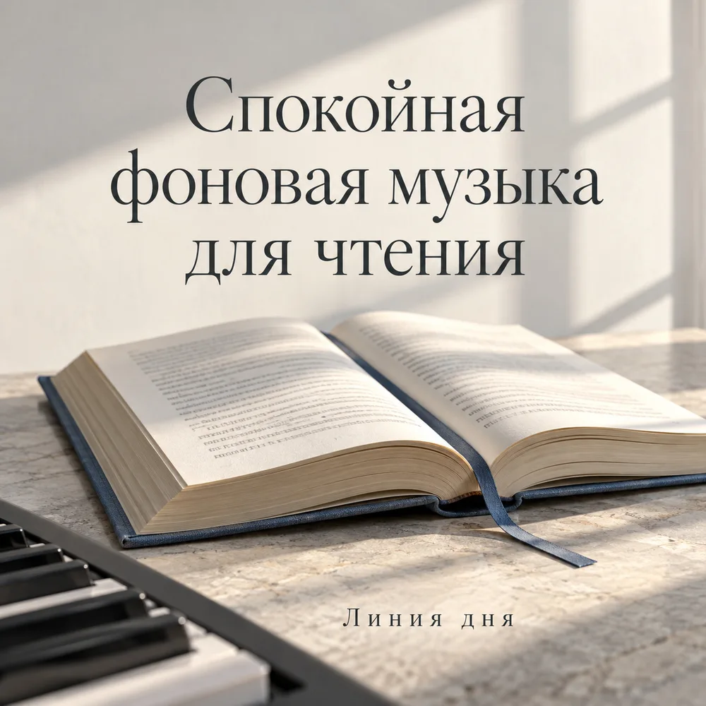Обложка: музыкальный альбом «Спокойная фоновая музыка для чтения» – Линия дня