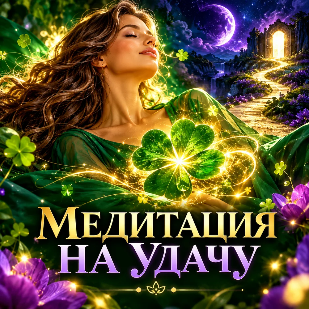 Обложка аудиопрактики «Медитация на удачу» – Шабарова Ольга