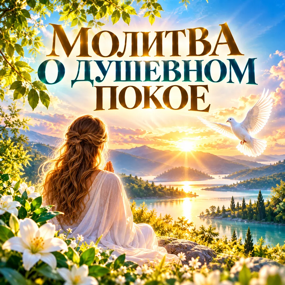 Обложка аудиопрактики «Молитва о душевном покое» – Шабарова Ольга