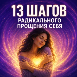 Обложка аудиопрактики «13 шагов Радикального прощения себя»