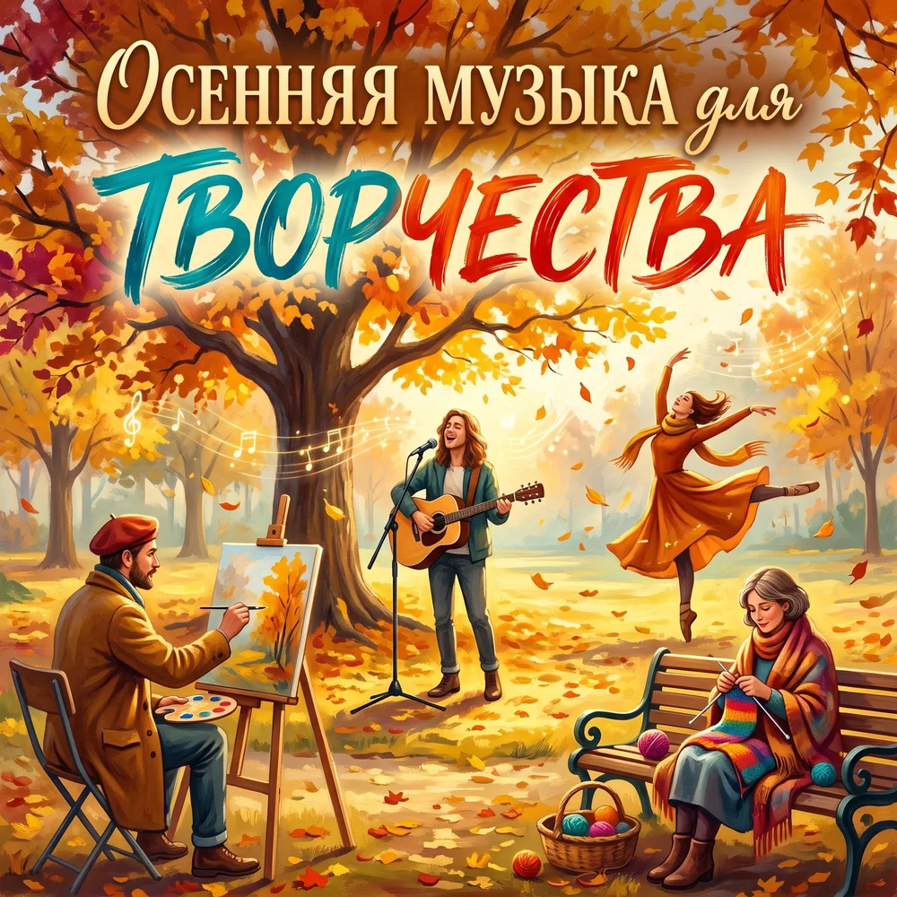Обложка: музыкальный альбом «Осенняя музыка для творчества» – Ольга Невская