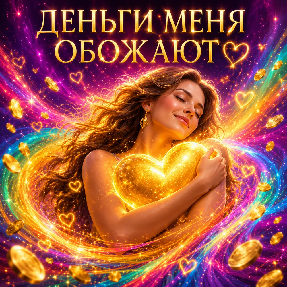 Обложка аудиопрактики «Деньги меня обожают»