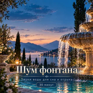 Обложка аудиопрактики «Шум фонтана – звуки воды для сна и отдыха»