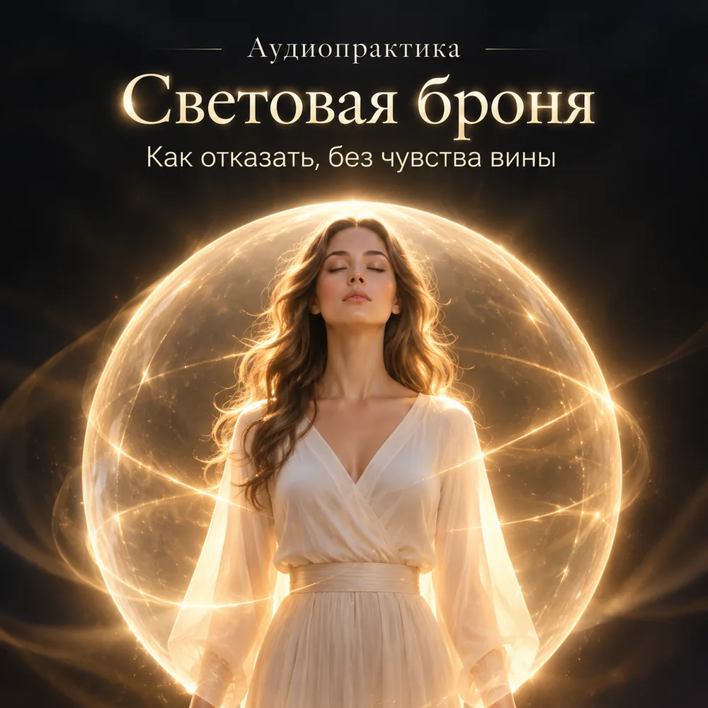 Обложка аудиопрактики «Медитация - Световая броня» – Наталья Кощеева
