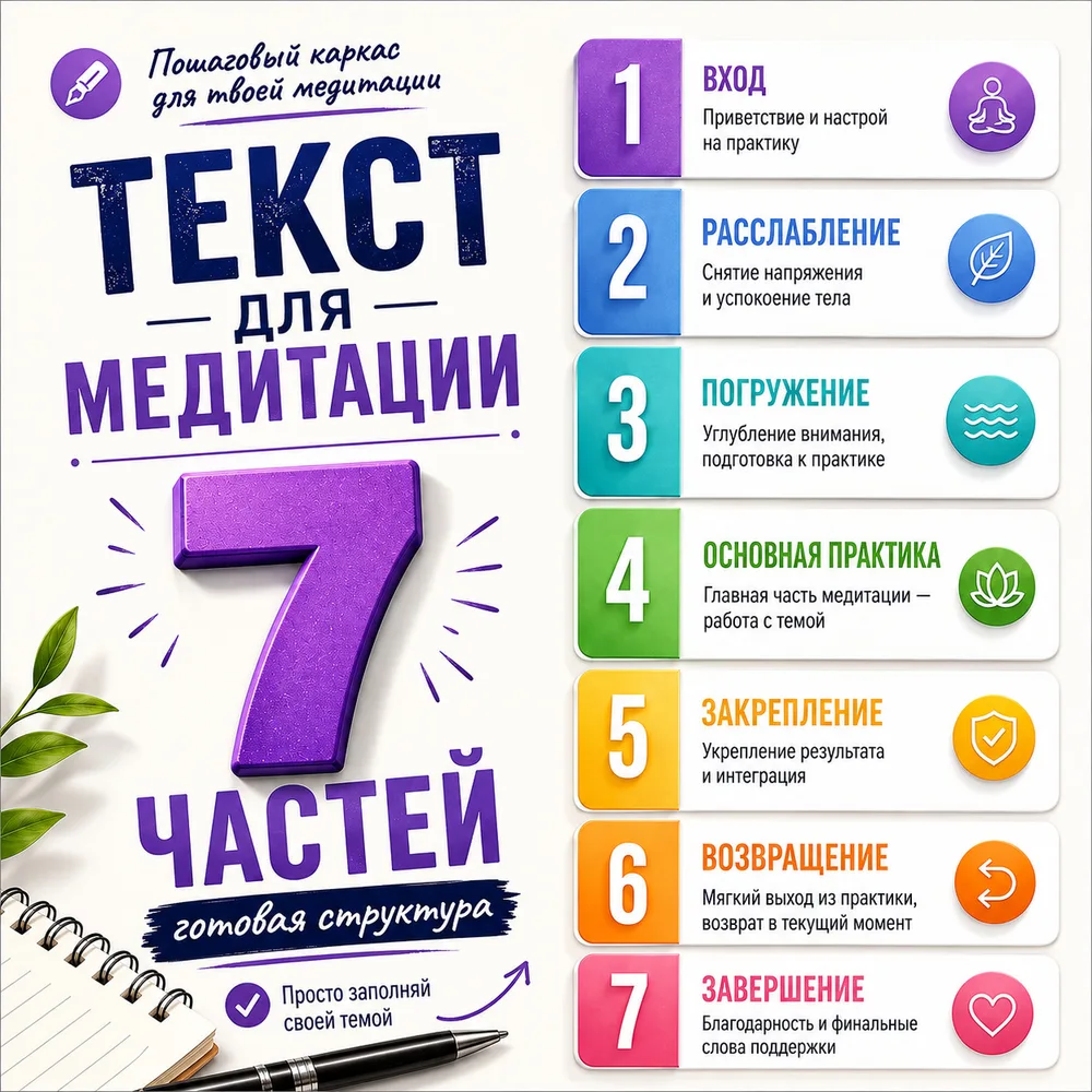 Обложка аудиопрактики «25 готовых решений для создания своих медитаций» – Сергей Петров