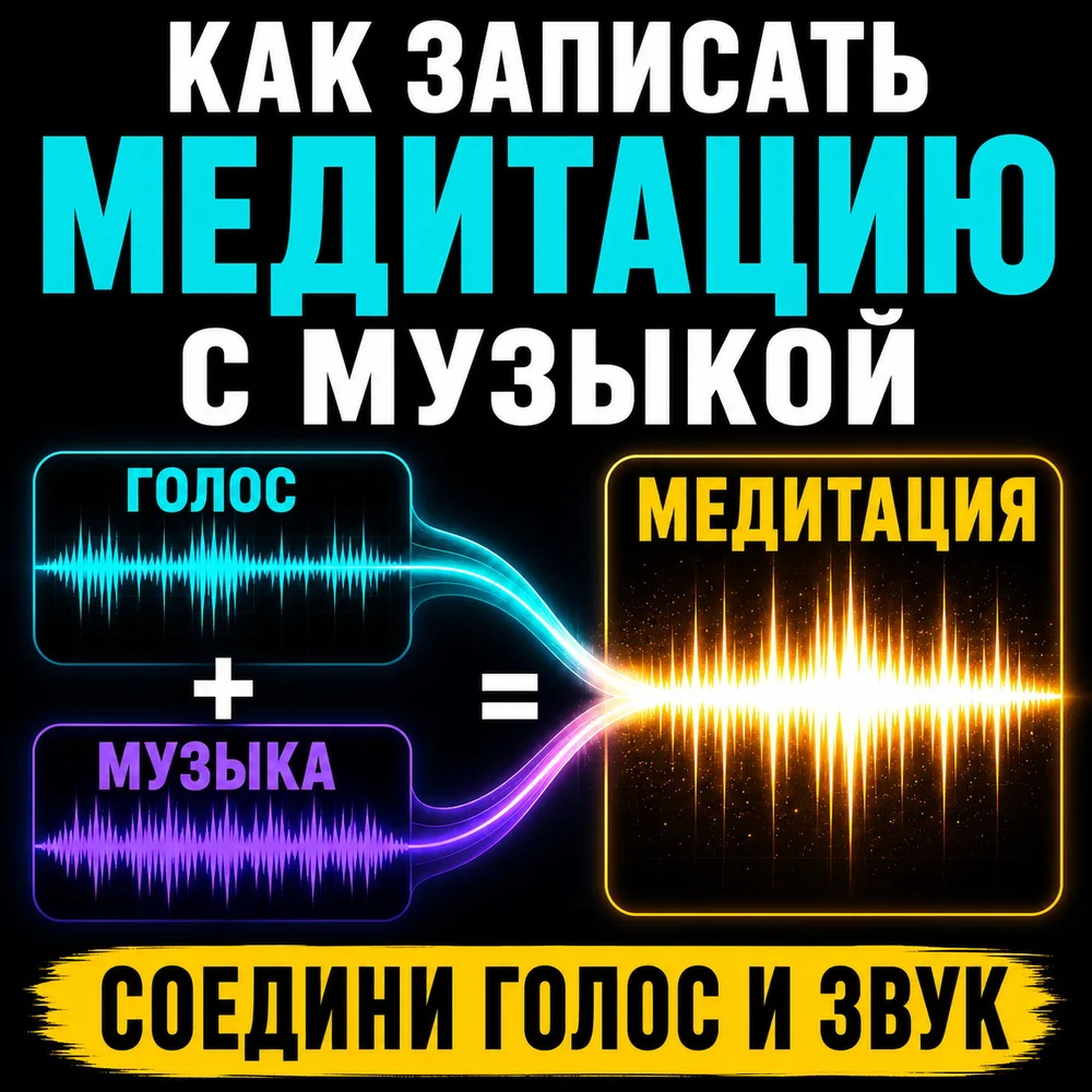 Обложка аудиопрактики «25 готовых решений для создания своих медитаций» – Сергей Петров