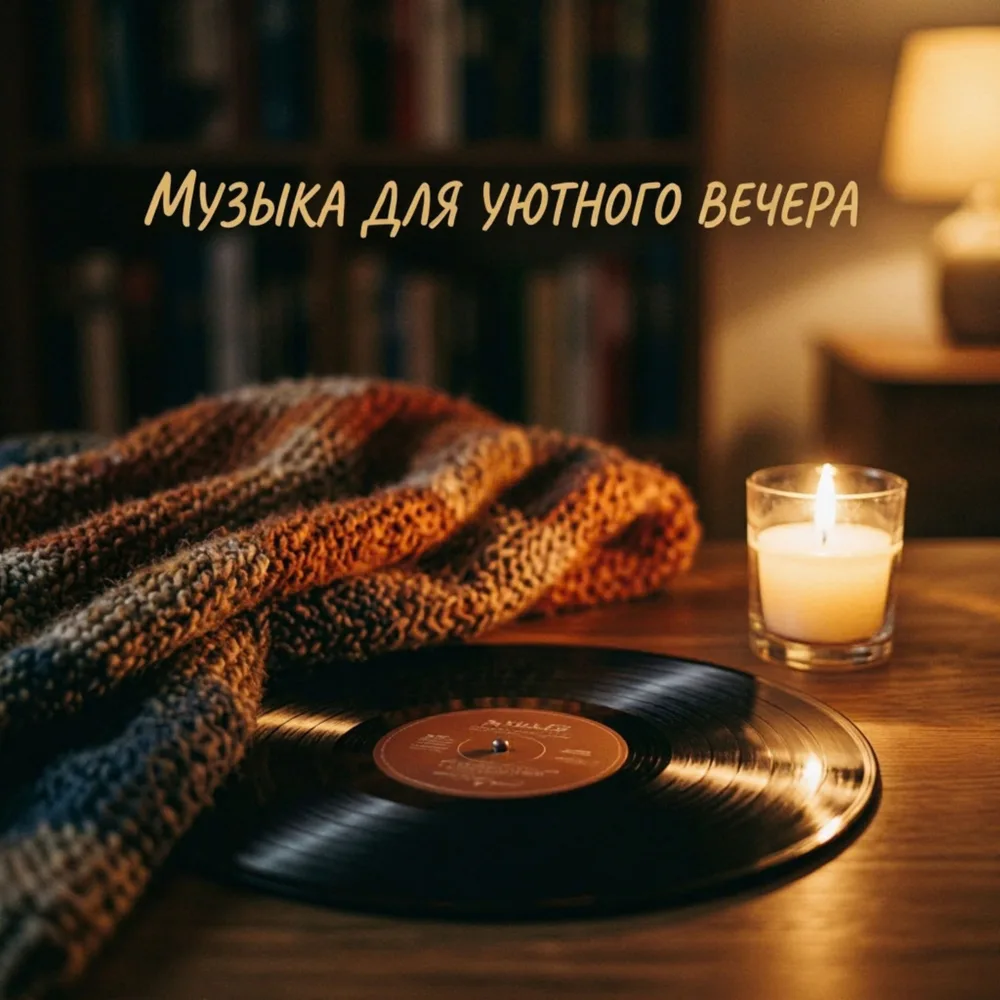 Обложка: музыкальный альбом «Музыка для уютного вечера» – Людмила