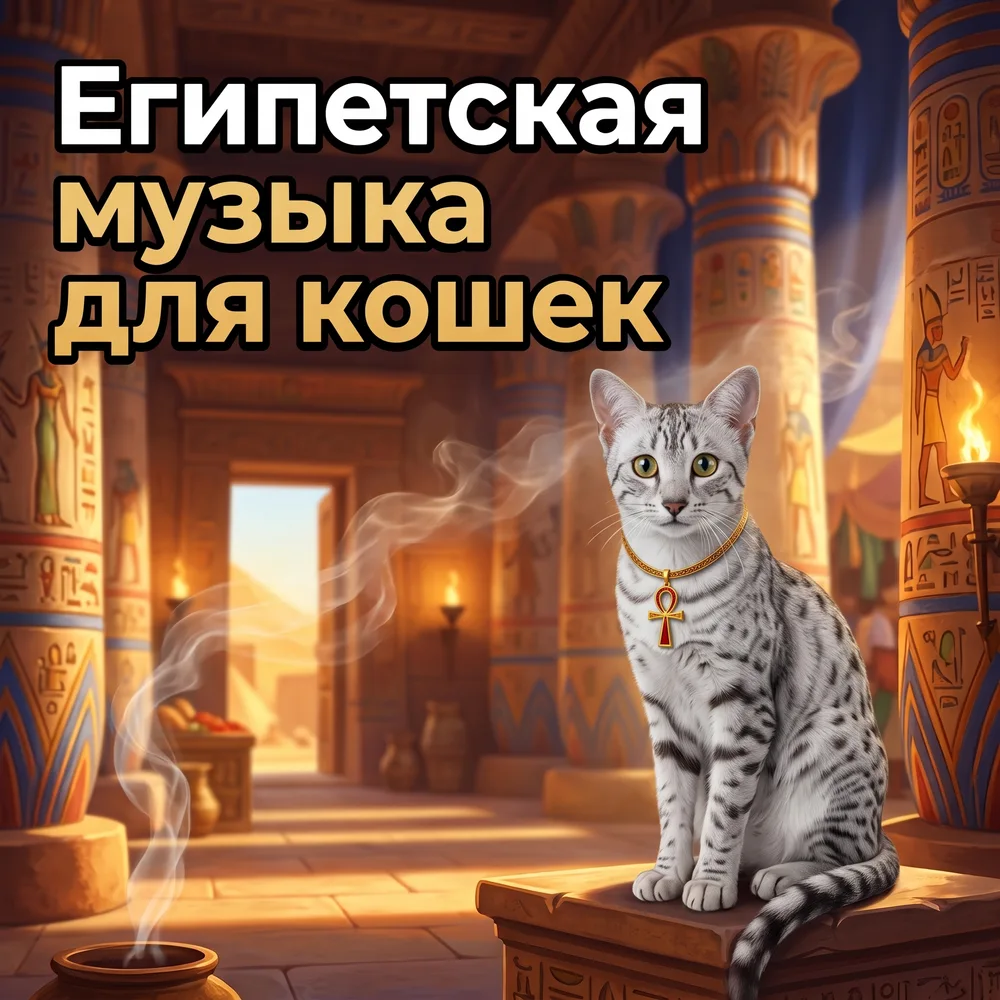 Обложка: музыкальный альбом «Египетская музыка для кошек» – Тихая гавань