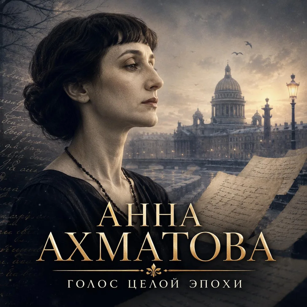 Обложка аудиопрактики «История Анны Ахматовой» – Сергей Петров