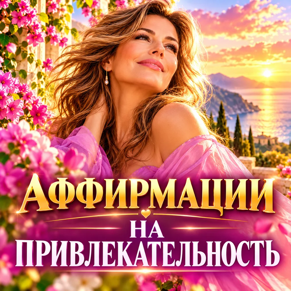 Обложка аудиопрактики «Аффирмации на привлекательность» – Шабарова Ольга