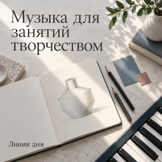 Обложка аудиопрактики «Музыка для занятий творчеством»