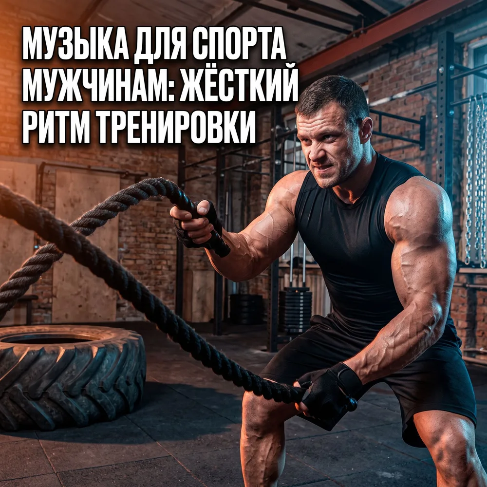 Обложка: музыкальный трек «Музыка для спорта мужчинам: жёсткий ритм тренировки» – Тихая гавань