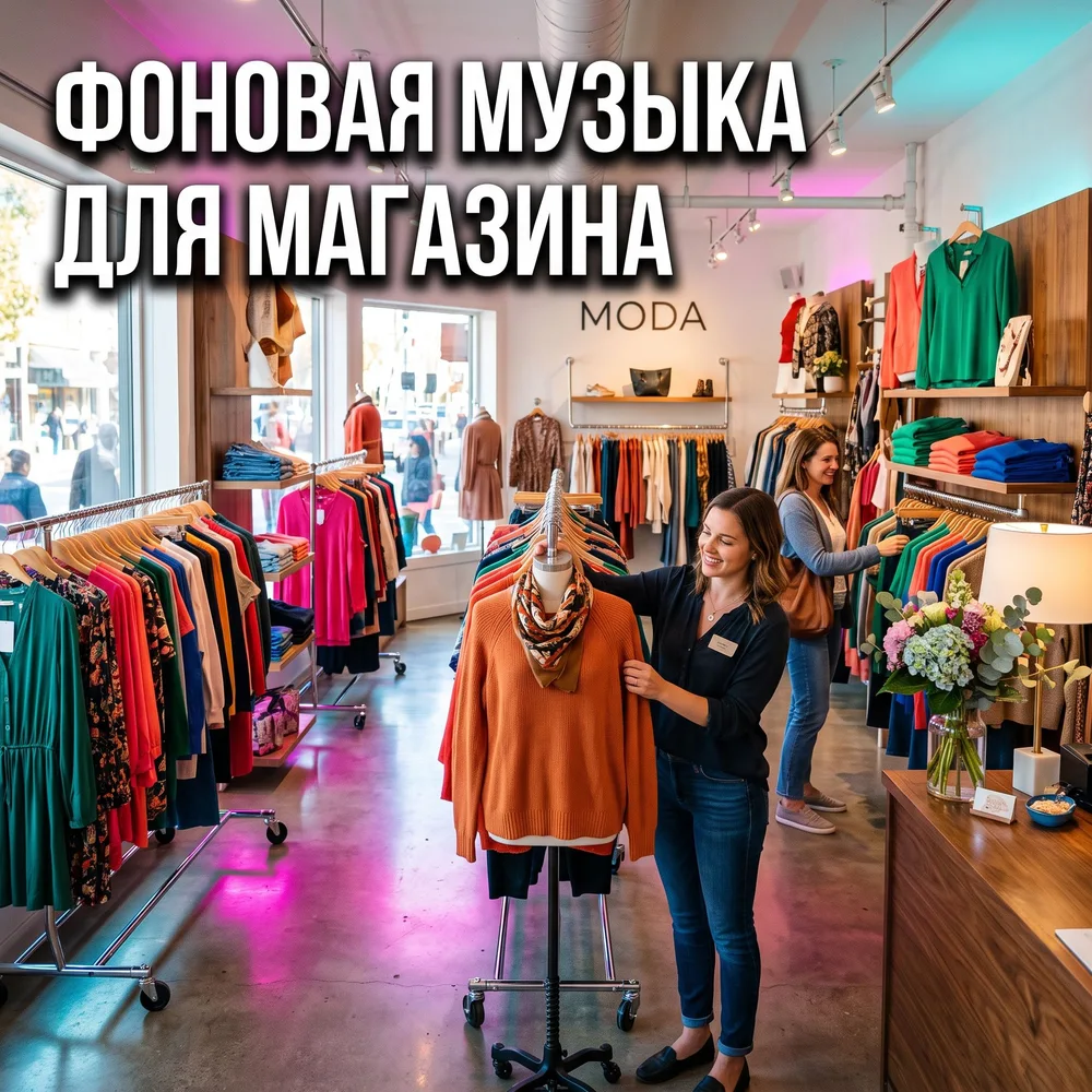 Обложка: музыкальный альбом «Фоновая музыка для магазина» – Ольга Невская