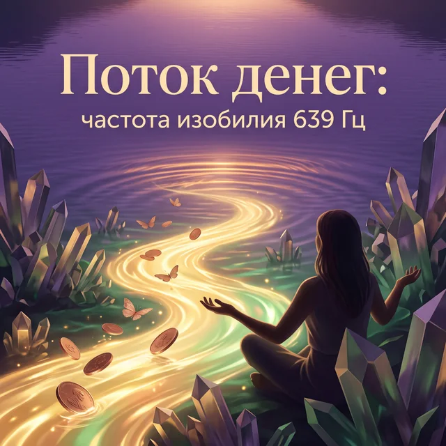 Обложка аудиопрактики «Поток денег: частота изобилия 639 Гц» – Ольга Невская