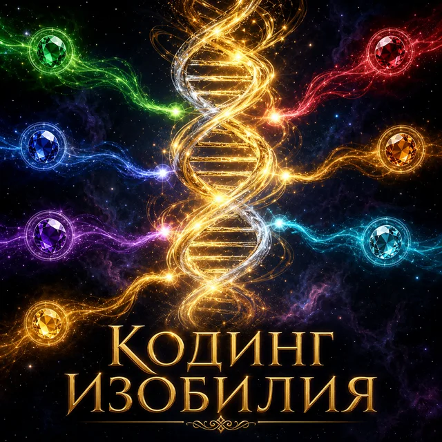 Обложка программы аудиопрактик «Кодинг Изобилия» – Сергей Петров
