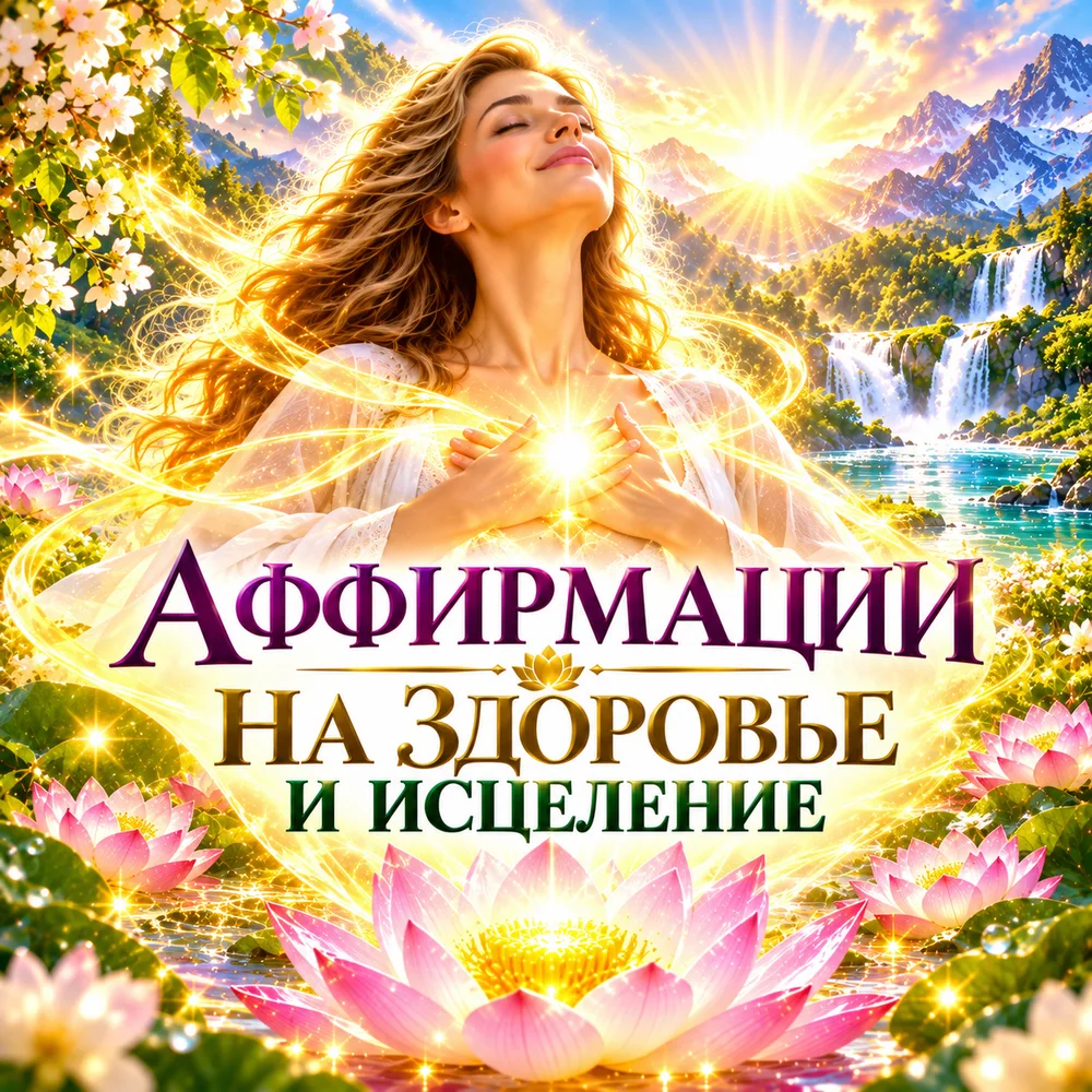 Обложка аудиопрактики «Аффириация на здоровье и исцеление» – Шабарова Ольга