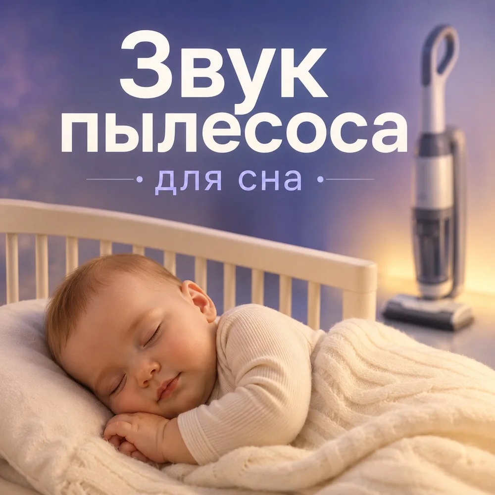Обложка аудиопрактики «Звук пылесоса для сна – спокойный режим» – Орий