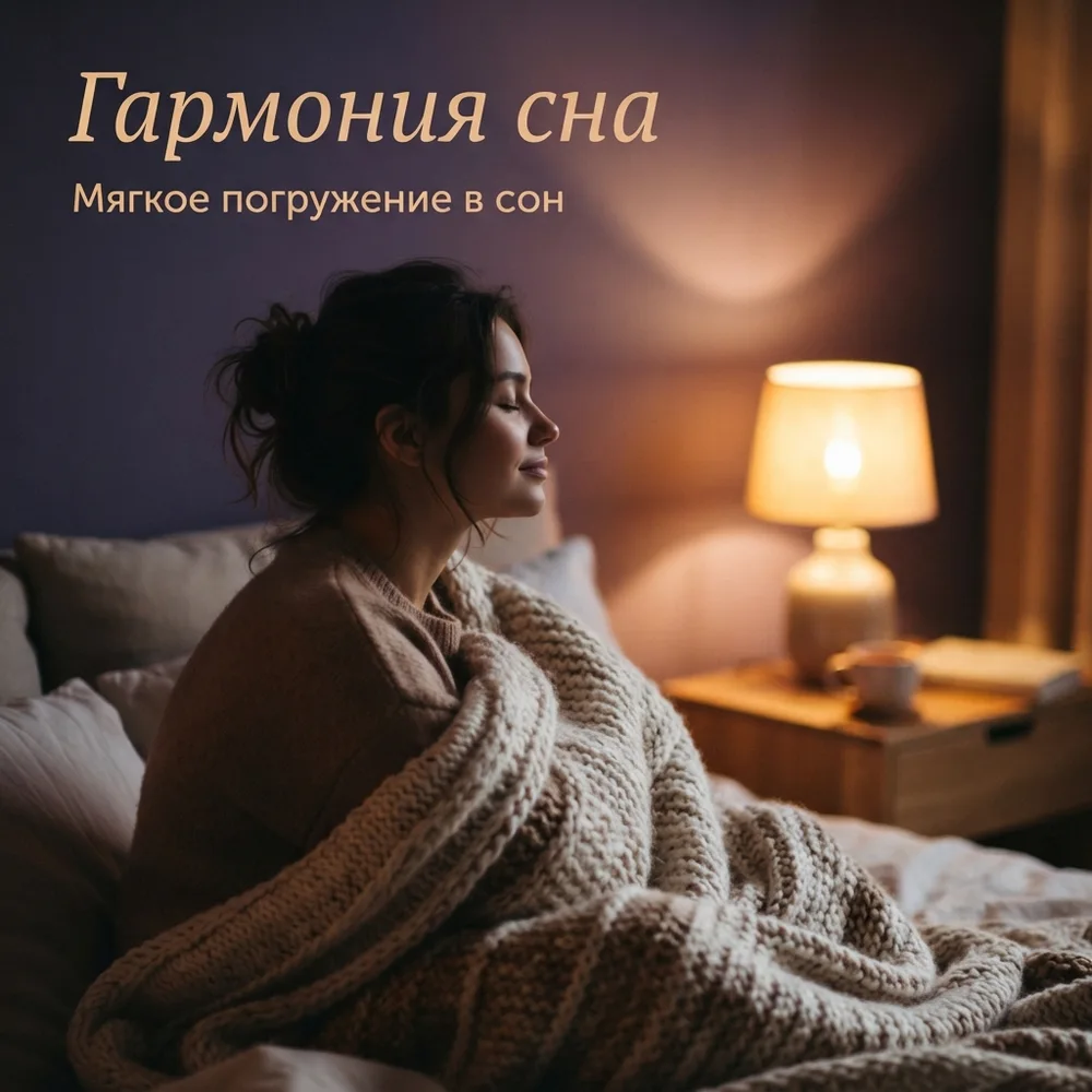 Обложка аудиопрактики «Медитация гармония сна» – Наталья Волобуева