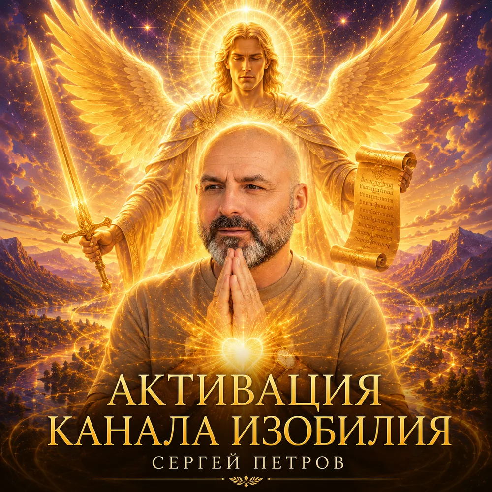 Обложка аудиопрактики «Активация канала изобилия» – Сергей Петров