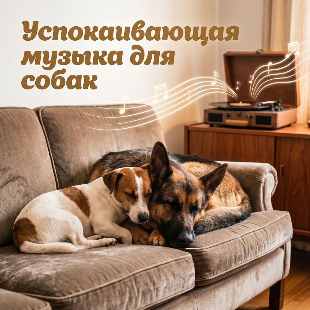 Обложка: музыкальный альбом «Успокаивающая музыка для собак» – Тихая гавань