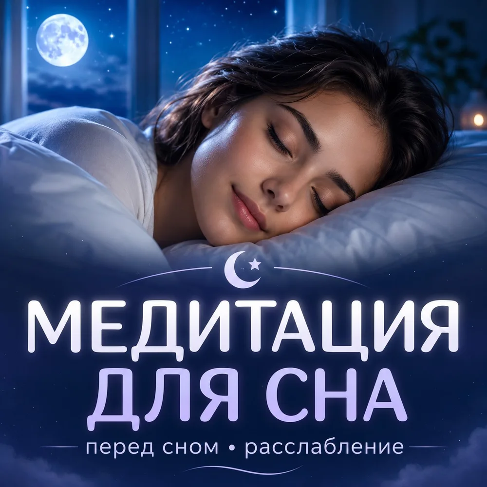 Обложка плейлиста «Медитация для сна | Медитация перед сном | Медитация для сна и расслабления» на АудиоЛаде